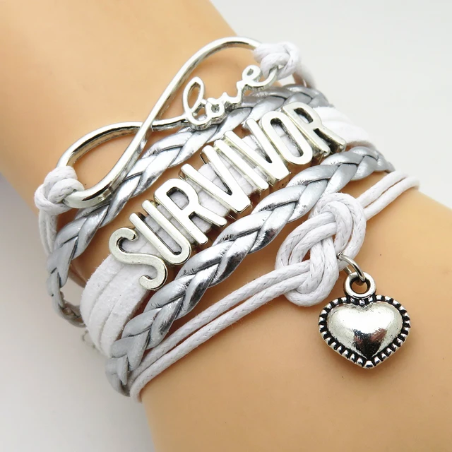 Infinity Love Heart Survivor Bracelet Charms Bracelets Jewelry Infinity Love Heart Survivor Bracelet Charms Bracelets Jewelry Friendship Gifts