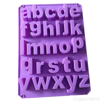 

26 Lowercase English Alphabets Letters Silicone Mold Letters Cake Mold Jelly Fondant Cake Decorating Sugarcraft Chocolate Moulds