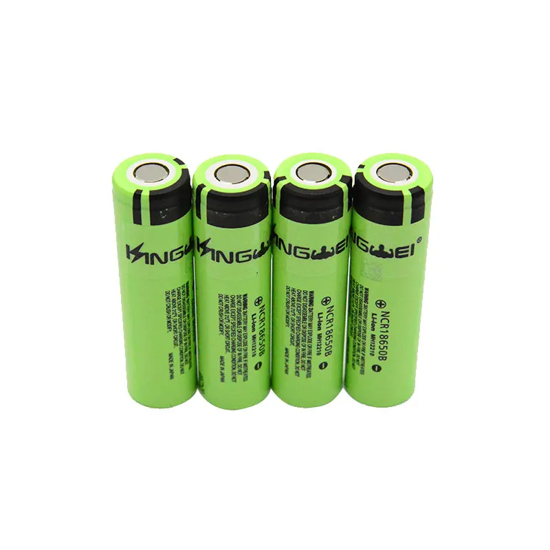 Kingwei 3400mah NCR18650b для аккумуляторов Panasonic 18650 3 7 V литий-ионная батарея плоская крышка