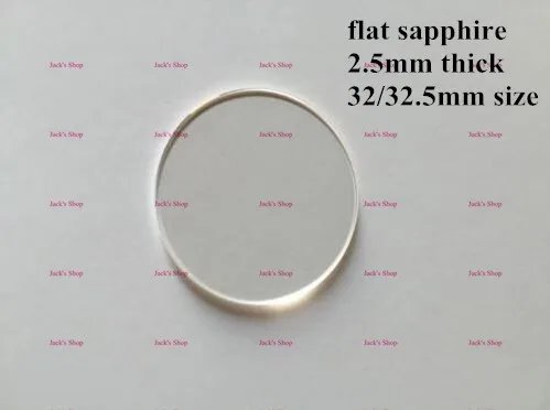 Good Quality Free Shipping 1pc 2 5mm Thick Flat Sapphire 32 32 5mm Size for Watch