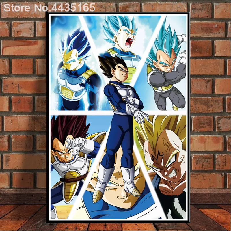 35x53 Dragon Ball Z Super Poster Vegeta from Normal to Ultra