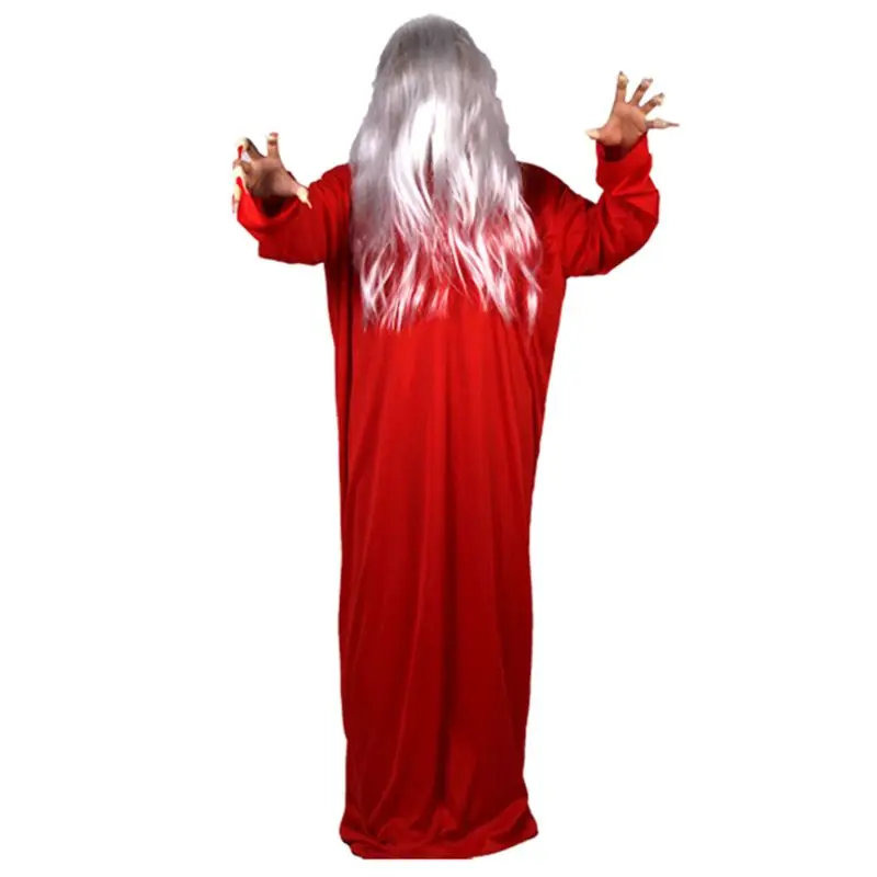 Костюмы на Хэллоуин реквизит костюм привидения шрамы ногти Поддельные кровяные Парики Hairnet ужасный страшный вечерние косплей для мужчин и женщин - Цвет: B