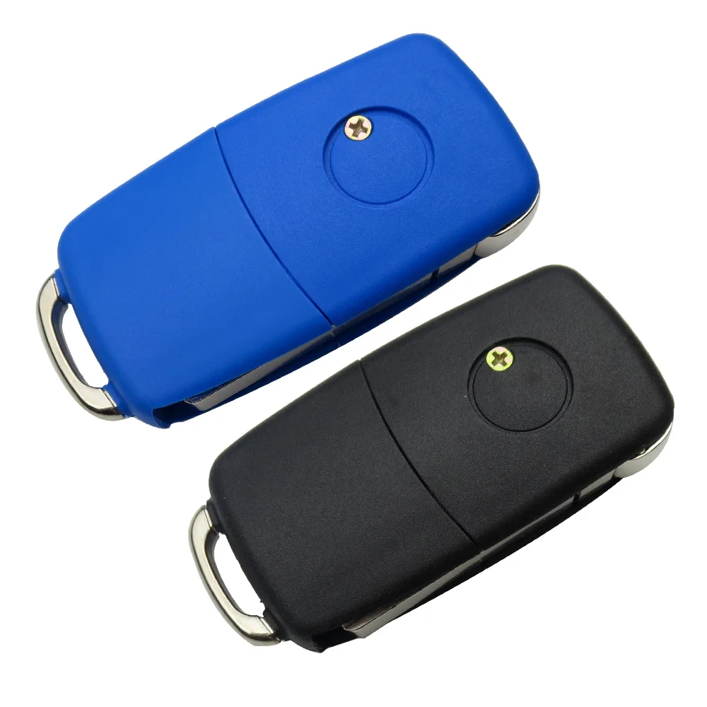 OkeyTech для VW Seat Skoda Jetta Golf Passat Beetle Polo Bora Octavia Key Shell 3 кнопки флип складной чехол для дистанционного ключа автомобиля чехол