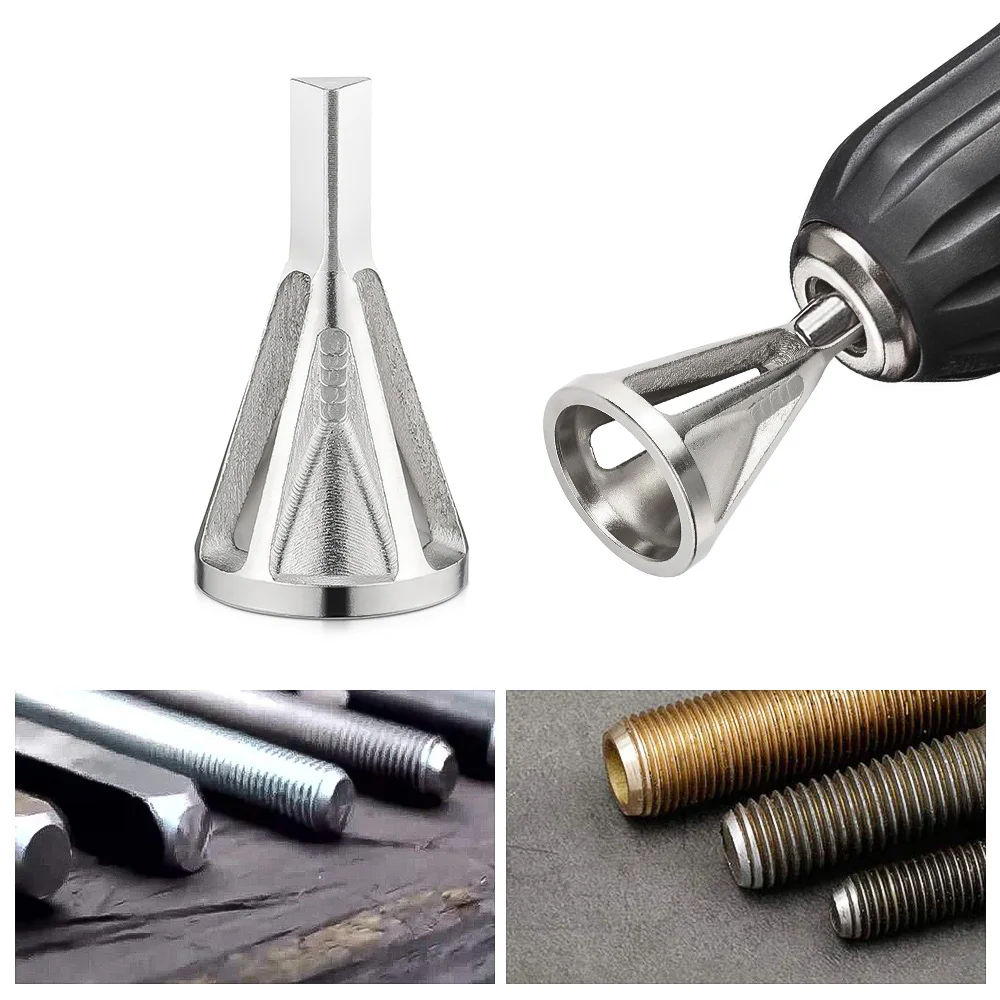 

1PC Stainless Steel Deburring External Chamfer Tool Drill Bit Remove Burr Silver Auto Tire Repair Tools Kits Drop Shipping