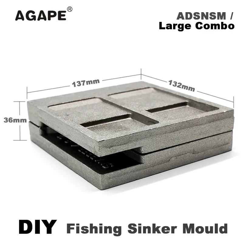 Agape DIY рыболовные снаппер грузило прессформы ADSNSM/большой комбо Snapper 112g 224g 336g 5
