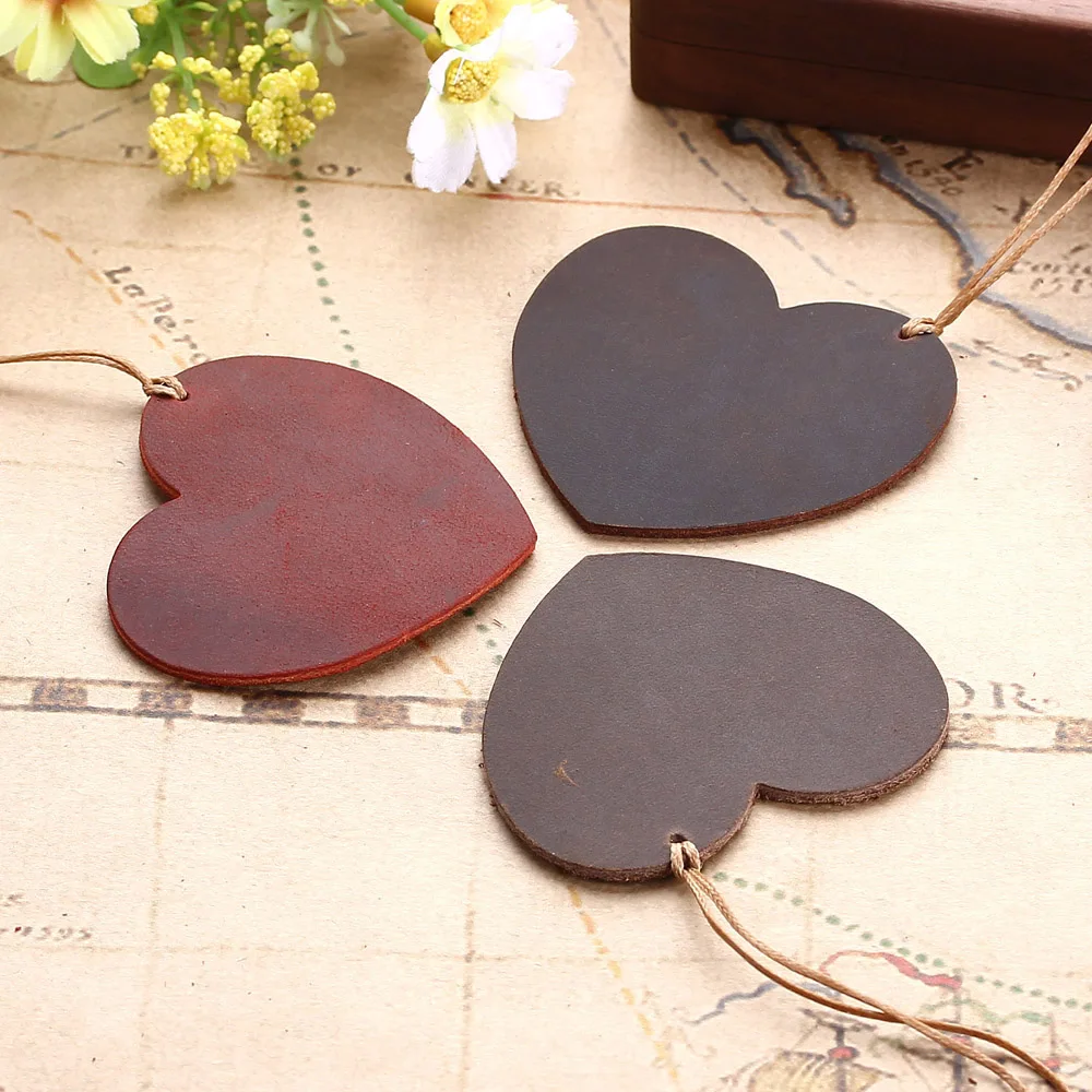 

Set of 2PCS Retro Genuine Leather Bookmark for Reader and friends, Retro Vintage Handmade Documents Notebook Bookmark