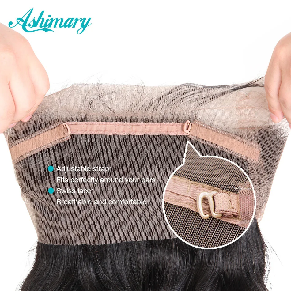 Ashimary 360 Lace Frontal Closure with Bundles Brazilian Body Wave Human Hair 360 Lace Frontal with Bundle Remy Hair Weaves Ashimary 360 Lace Frontal Closure with Bundles Brazilian Body Wave Human Hair 360 Lace Frontal with Bundle Remy Hair Weaves