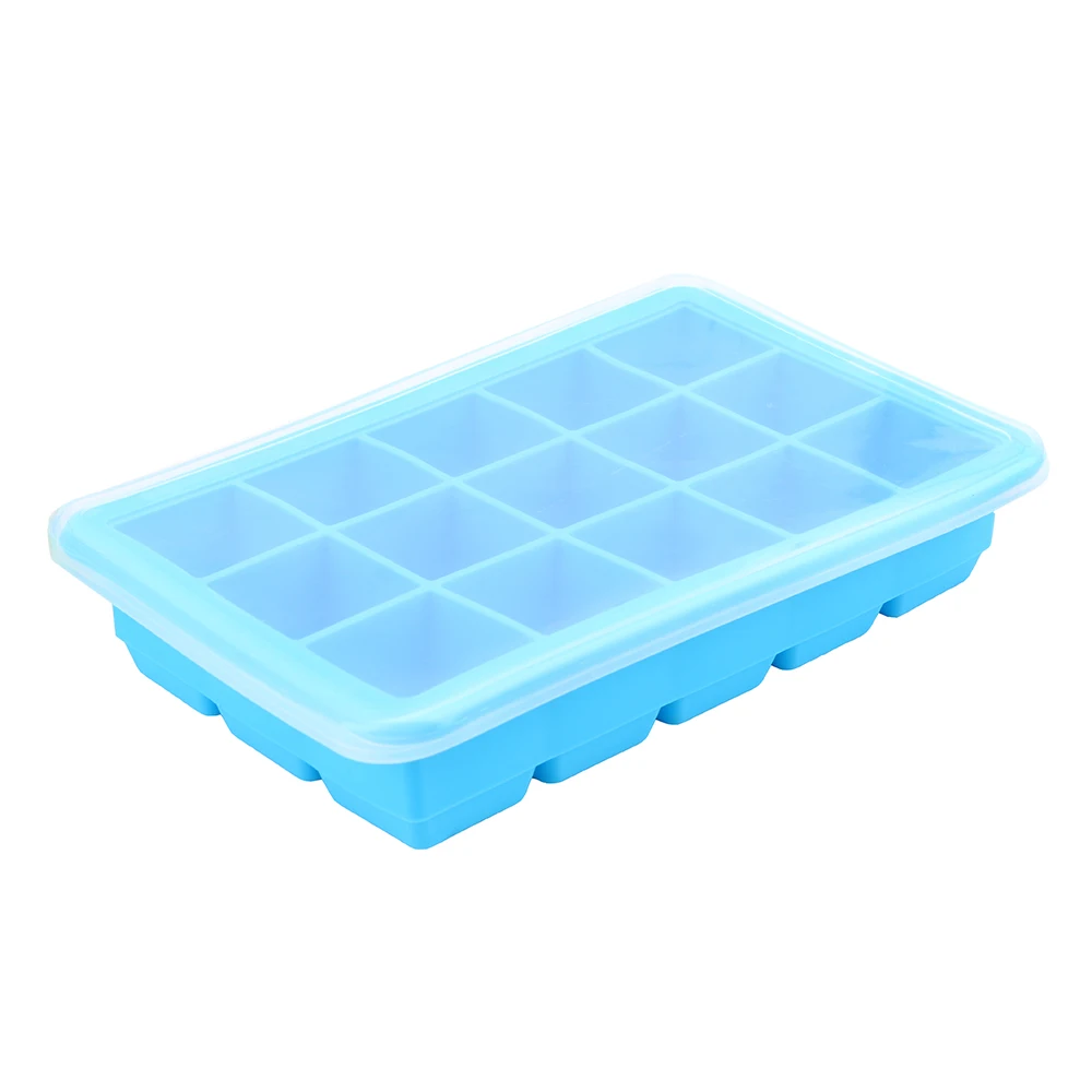 ITIMO 15 Сетка небольшой квадратный Ледогенератор силиконовая форма для льда кухонные инструменты различные стили инструмент для приготовления мороженного - Цвет: Синий