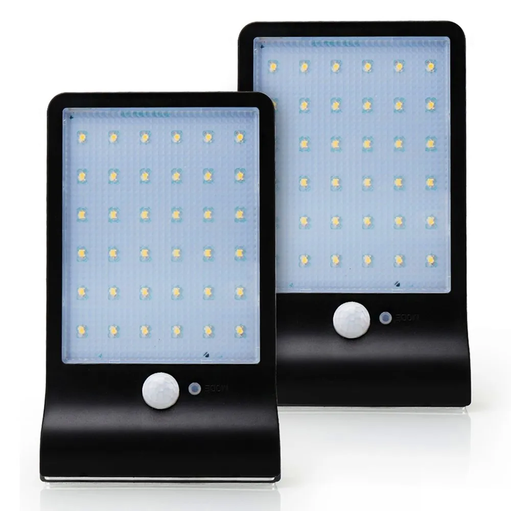 

2PCS Solar Power LED Light PIR Motion Sensor Street Light Garden Decoration Wall Lamp Security Light Outdoor Waterproof IP65