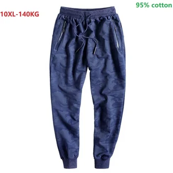 

Mens casual Camouflage sportswear Large size big 8XL 9XL pencil pants Parkour print letter sweatPants 10XL cotton sports pants