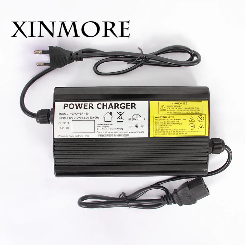 

XINMORE 5PCS Lithium Universal Battery Charger 58.8V 5A 4A 3A Batteies 48V (51.8V) for Car Ebike Li-Ion Lipo AA Battery Pack