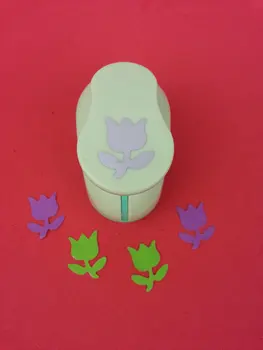 

free ship 1 inch tulip paper punches craft punch eva foam punch perfurador de papel Kids scrapbooking cutter scrapbooking punch