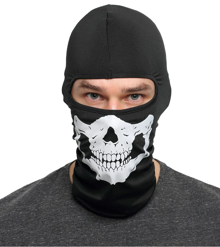 2017 Hot Cycling Motorcycle Cap Skull mask Ride skeleton Stretch Hat