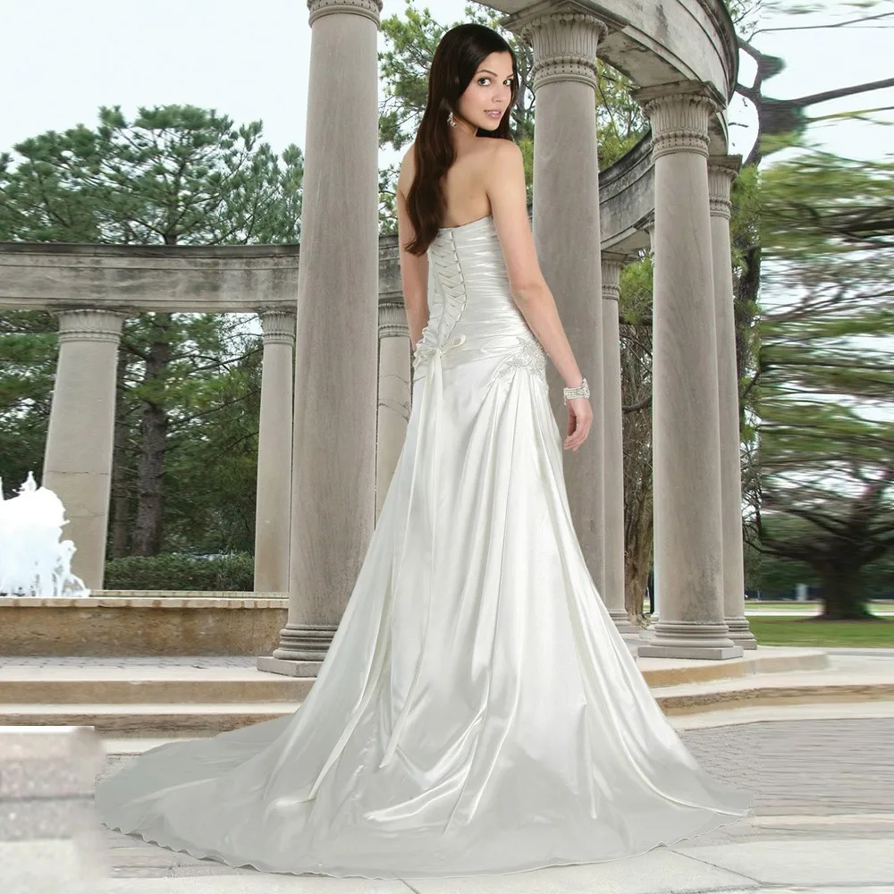 Best Seller High Quality Tall Women Vestidos Appliques Pleated
