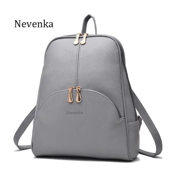 

Nevenka Mini Backpack Women Light Weight Daypacks Girls Fashion Backpacks Ladies Leather School Bag Female Gray Backpack Black