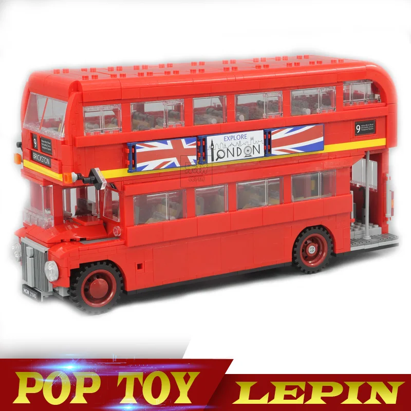 

Lepin 21045 1716Pcs Genuine Technic Series The London Bus Set 10258 Building Blocks Bricks Children Educational Toys Model Gifts