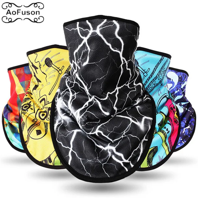 US $6.95 Winter Fleece Ski Scarf Cycling Snowboard Bandana Headwear 3D Funny Mask Neck Triangle Bicycle Thic