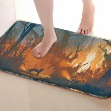 Стиль волка коврик для ванной комнаты, смешной Противоскользящий коврик для ванной, занавески для душа s аксессуары, соответствующие вашей душевой занавеске