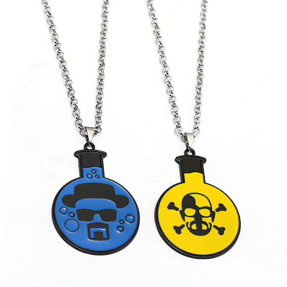 Breaking Bad Necklace Chemical Symbol Br Ba Pendant Skull Necklaces Men Jewelry Gift | Украшения и аксессуары