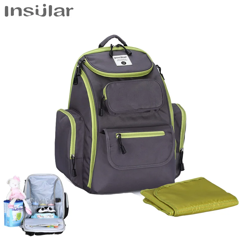 

Large Capacity Waterproof Baby Bag Multi-function Mummy Maternal Nappy Backpack With Chang Mat Travel Back Pack For Baby Care