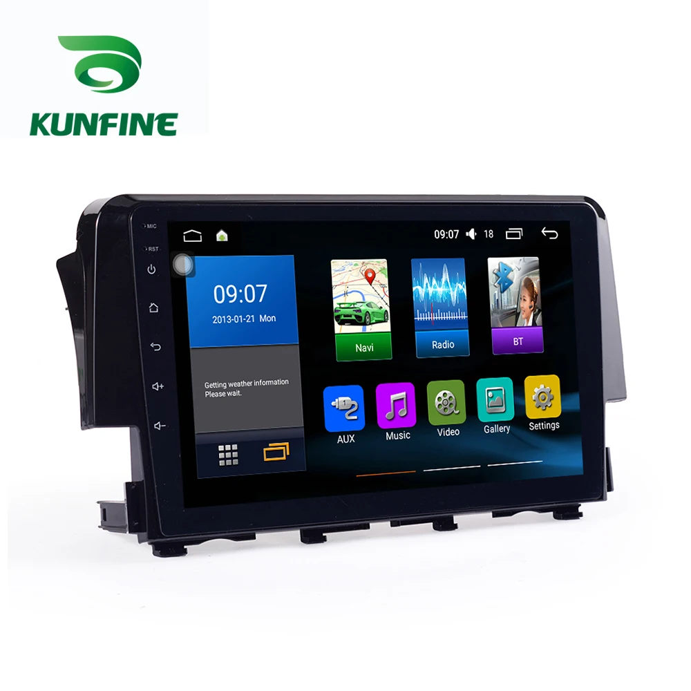 Octa Core 1024*600 Android 8,1 автомобильный DVD gps навигации плеер аудио автомобиля стерео для Honda Civic радиоприемник 3g Wi-Fi