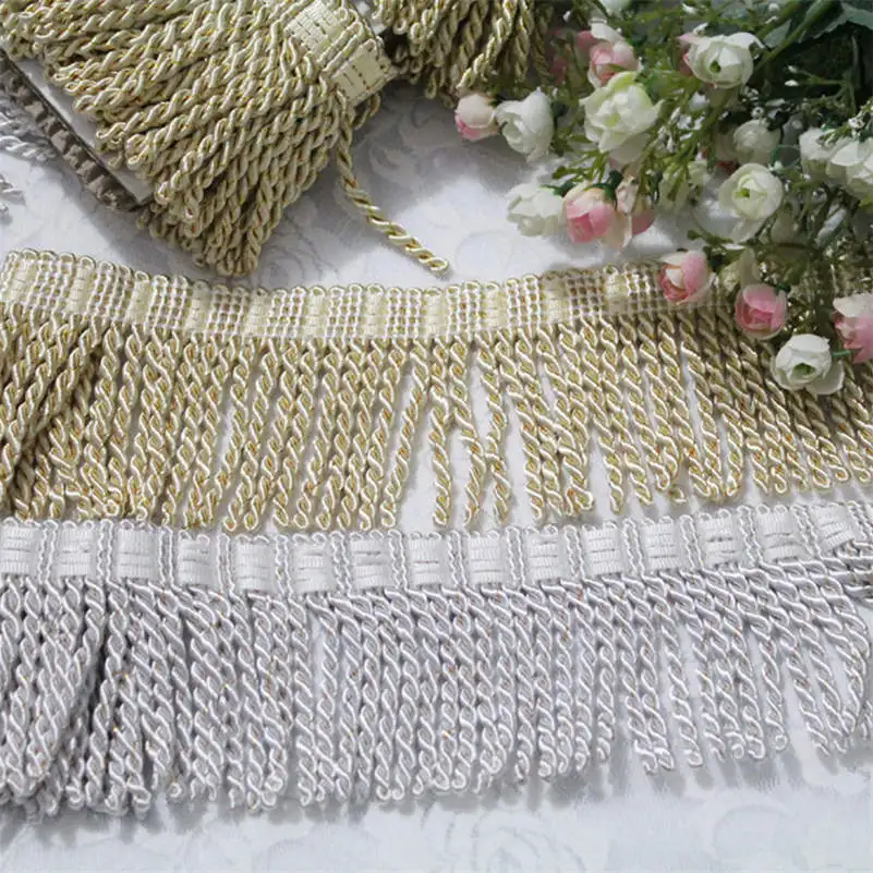 Goedkoop 11m Diverse Fringe Tassel Trim Bekleding Gordijn Lamp Trimmings Tas Kostuum