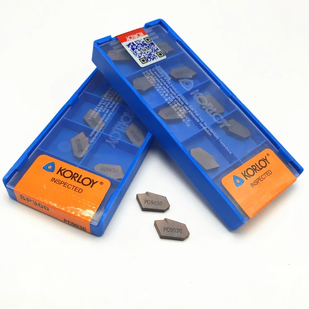 

SP200 SP300 SP400 PC9030 NC3020 NC3030 korloy Grooving Carbide Inserts lathe cutter turning tool Parting and grooving off tools