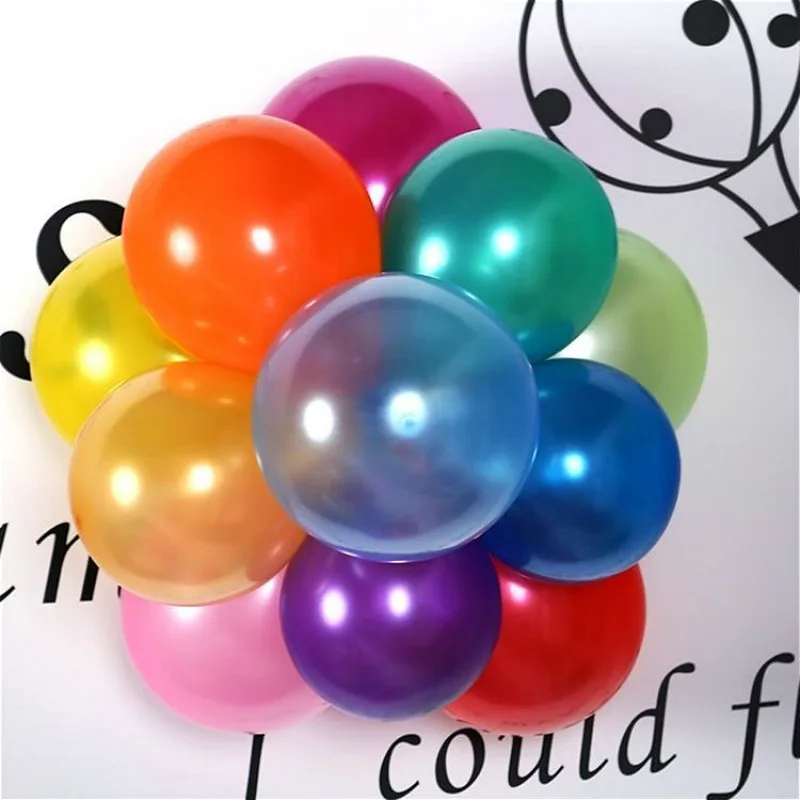 

100pcs Bright Toy Balls 1.2g Toys Party Filling Bombs Toy Adult Children Latex Balloon Multicolor Children