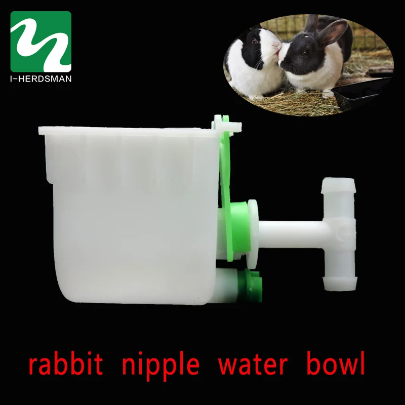 

Rabbit Fox Mink Nipple Drinking Water Box Rabbit Breeding Equipment Mink With Plastic Drinking Water Bowl