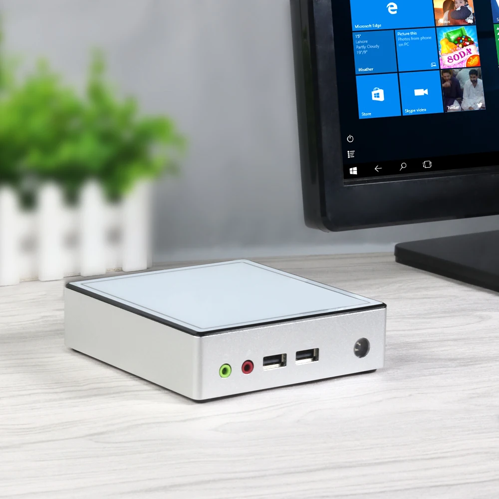 HLY ультратонкий мини-ПК Core i3 4010Y i5 4210Y Celeron 2955U HDMI Wifi tv BOX HTPC Office minipc Мини компьютер Windows PC