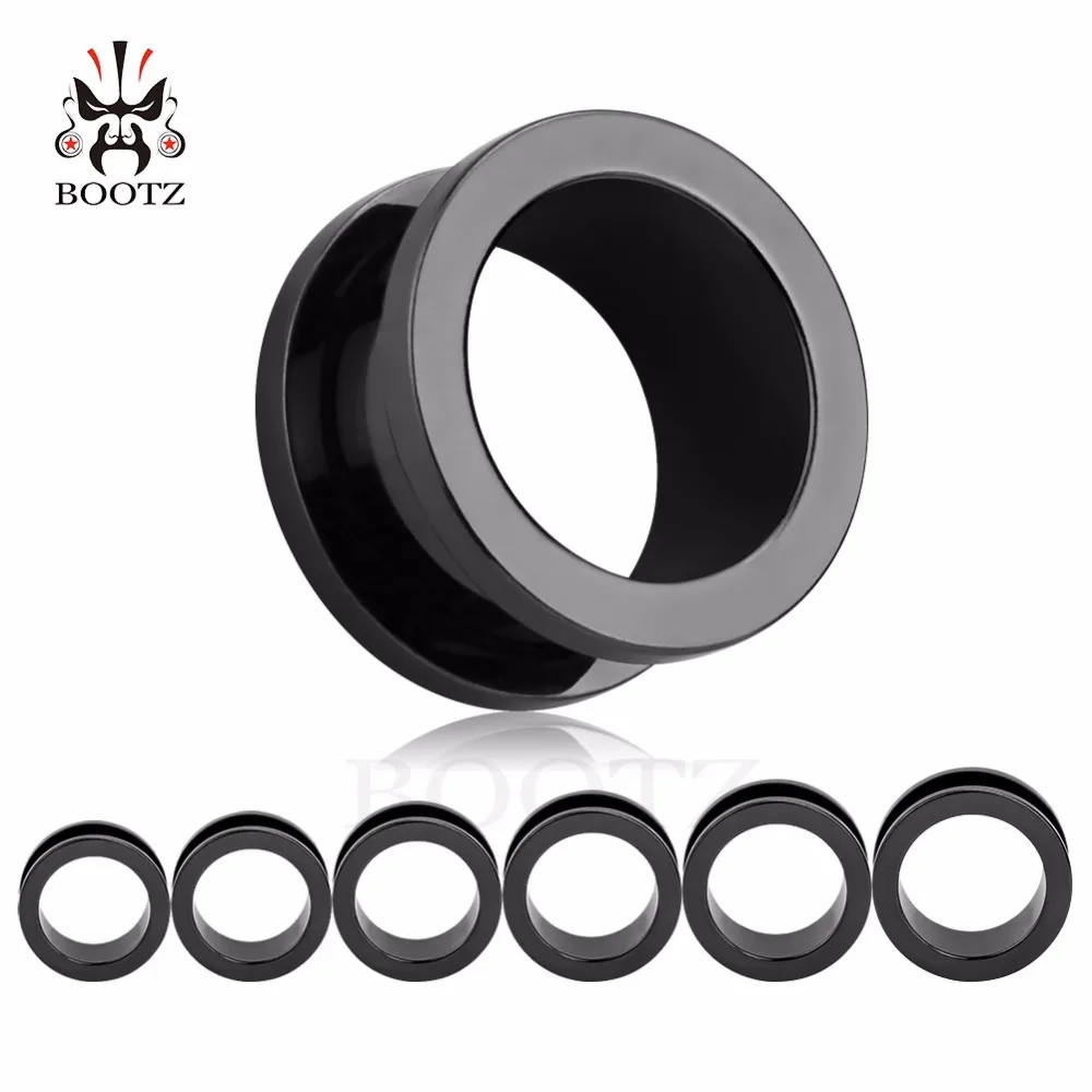 Wholesale Price Simple Ear Piercing Tunnels Stainless Steel Screw Expanders Plugs Gauges Earring Body Jewelry Fashion Gift 48PCS