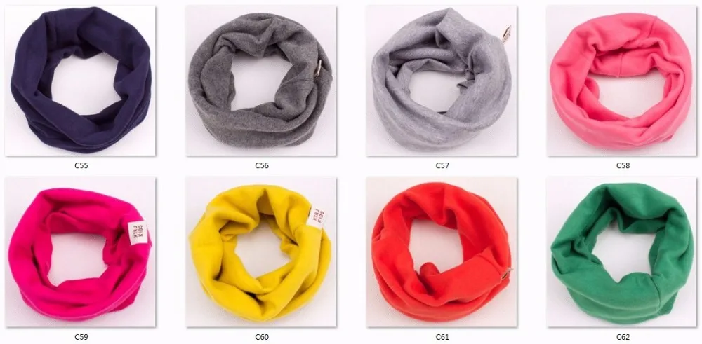 Spring Scarf for Baby Girls Children Scarf Collar Boys Kids Thick Warm Neck Scarves Baby Ring Scarf Autumn Winter Neckchief