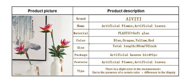 Single bird of paradise artificial flower real touch bouquet soft plastic flower color bird of paradise dried flower decoration cheap Valentine s Day Flower Branch Artificial Flowers AIVIYI heaven bird 80cm 32inch Christmas wedding DIY Wedding patry home Christmas Single bird of paradise artificial flower real touch bouquet soft plastic flower color bird of paradise dried flower decoration cheap Valentine s Day Flower Branch Artificial Flowers AIVIYI heaven bird 80cm 32inch Christmas wedding DIY Wedding patry home Christmas