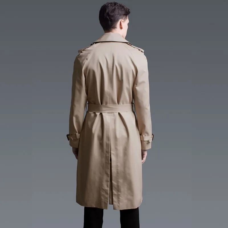 Plus Size Men Fashion Solid Casual Trench Autumn Double Breasted Work Business Windbreaker Belted Slim Fit Classic Trench Coat Plus Size Men Fashion Solid Casual Trench Autumn Double Breasted Work Business Windbreaker Belted Slim Fit Classic Trench Coat