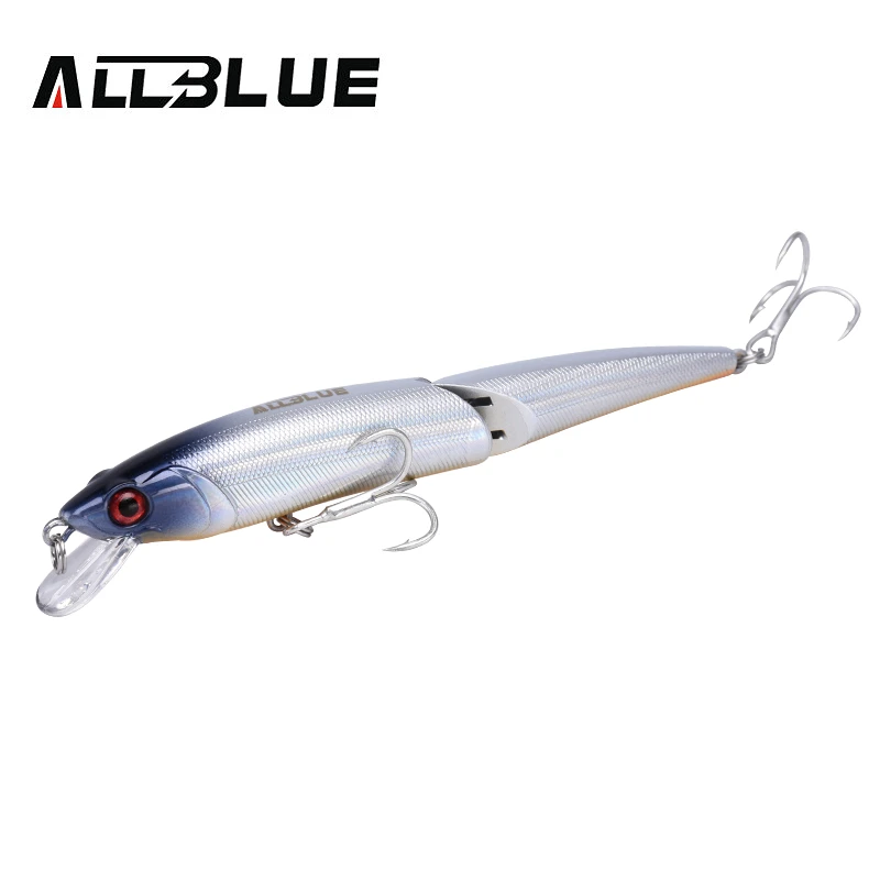 Color C ALLBLUE Joint Minnow 110F воблер рыболовные приманки плавающий Джеркбейт 110 мм 11 г жесткая пластиковая искусственная приманка на щуку окунь снасти - Цвет: Color C