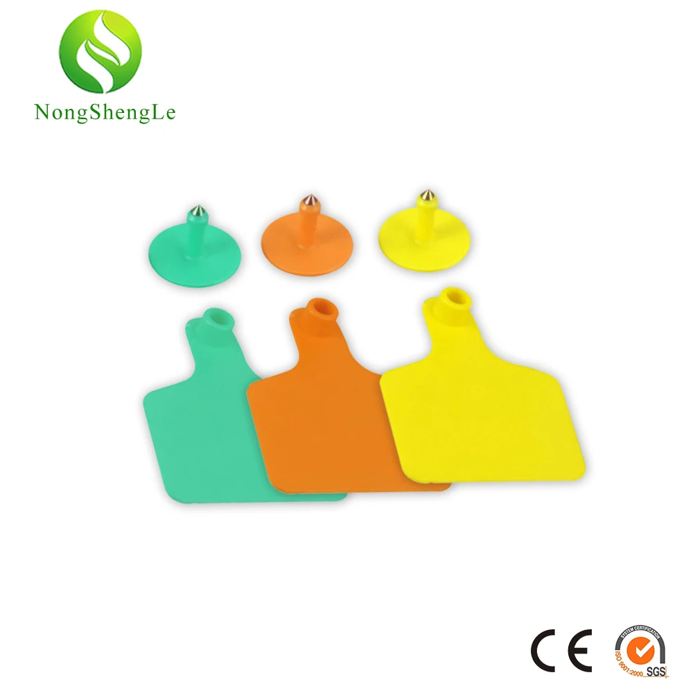 

TPU ear tag with/without words sign animals idetification card livestock for pig cattle sheep goat farm equipment Nong sheng le