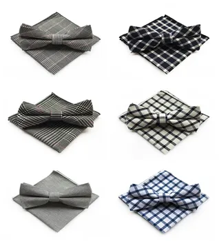 

Unique Explosion Business Men's Bow Tie Pocket Towel Accessories Set 2019 Dress Men's Wedding Dress Bow Tie Accessories Set