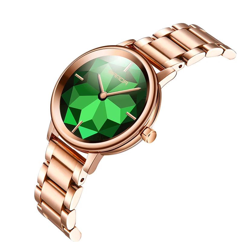 

2019 Creative Stainless Steel Women Watches Luxury Brand Rose Gold Bracelet Ladies Watch Quartz Female Wristwatch relogio femino