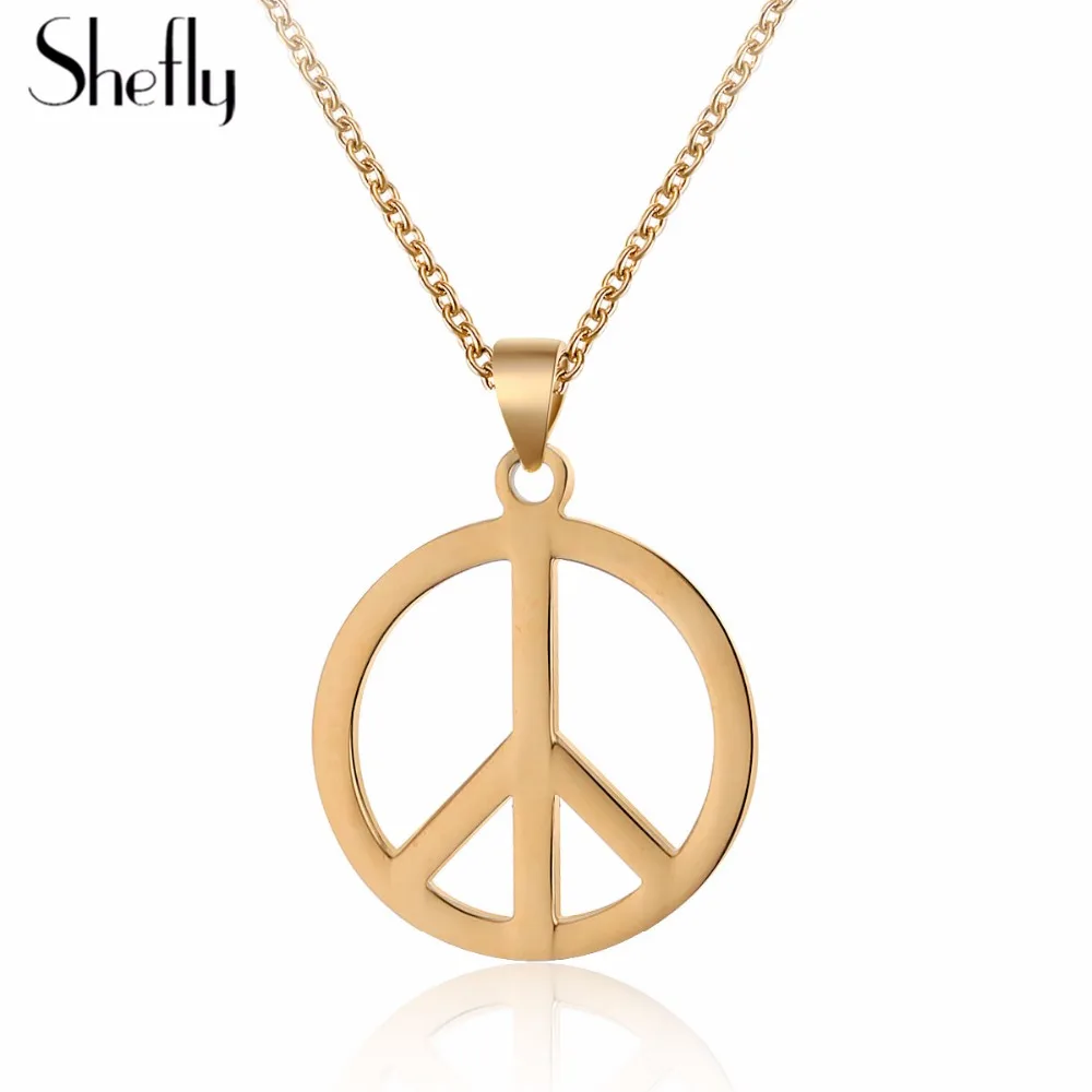 

Classic Anti-War Peace Sign Pendant Necklace European Classic Simple Style Charm Necklace Jewelry & Pendant Bijoux Collier 2018