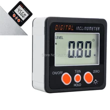 IP54 Водонепроницаемый мини цифровой транспортир Электронный Цифровой Инклинометр коническая коробка измеритель углов с магнитами база