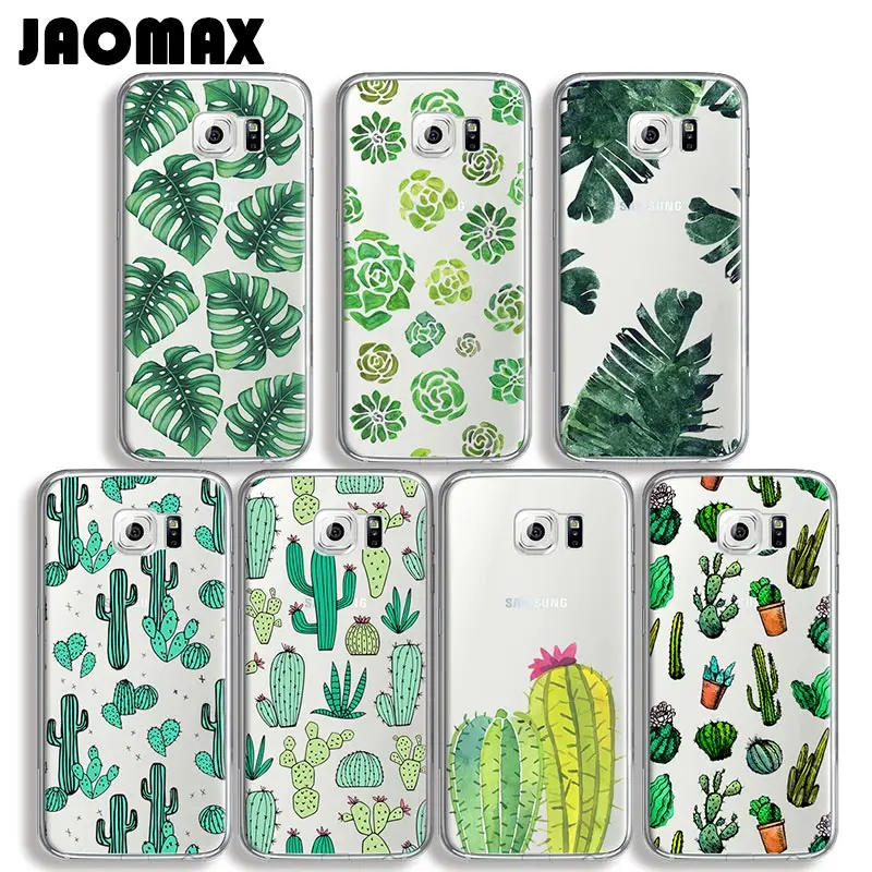 Jaomax летний банановые листья чехол для телефона в форме кактуса samsung Galaxy S7 S6 S5 S4 S3