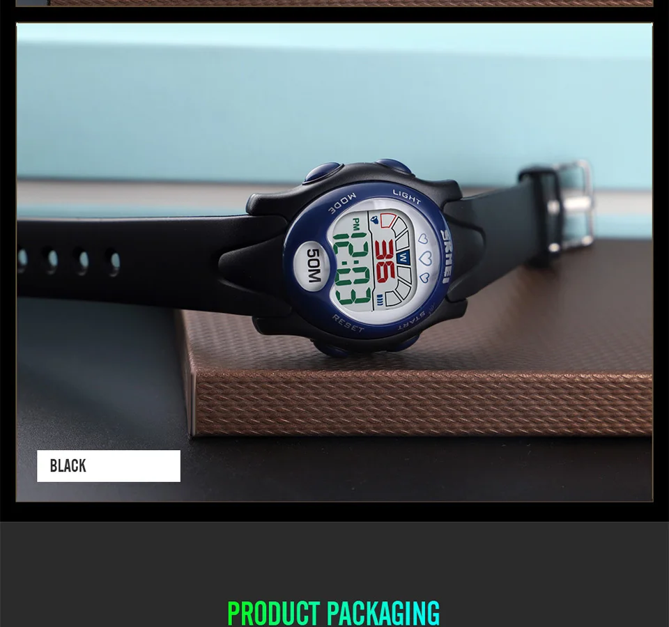 SKMEI 1478 модные детские цифровые наручные часы водонепроницаемые ударопрочные часы для мальчиков и девочек с подсветкой цифровые наручные часы