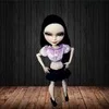 Rosana/Модная Одежда для куклы Monster High; повседневная одежда; костюм куклы; вечерние юбки; кофта и штаны; комплект со штанами - Цвет: Фиолетовый