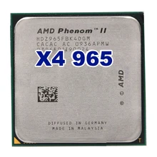 Free shipping AMD Phenom II X4 965 3.4GHz Socket AM2+ AM3 938 Processor Quad-Core 2M L2/ 6M L3 Desktop CPU