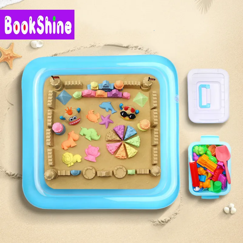 

6styles Beach Toys Castle Building Mould Mars Candy Fimo Sculpture Super Light Polymer Clay Sand Plasticine Mold Game Tool Toys