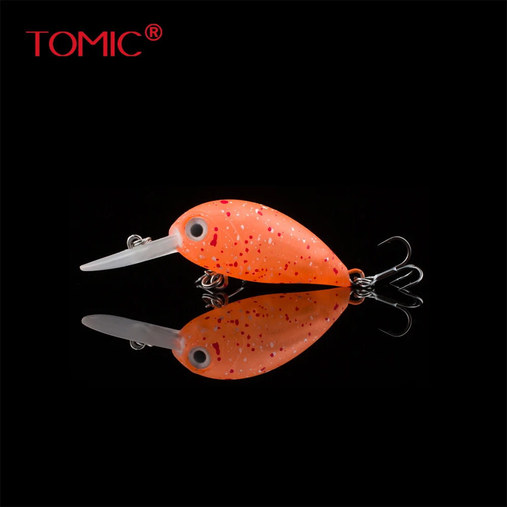

Tomic hard plug 4cm micro crankbait wobbler floating deep diving fishing lures