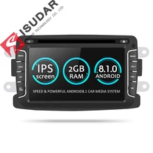 Isudar Car Multimedia player Android 8.1 Automotivo 2 Din For Dacia/Sandero/Duster/Renault/Captur/Lada/Xray 2/Logan 2 GSP RAM 2G