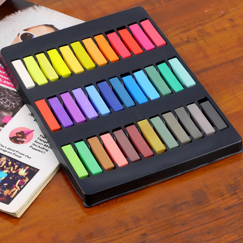 2018 Hot Sale 36 Color Hair Chalk Set Soft Crayons Mungyo Chalk Pastels Easy Temporary Hair Chalk Dye Chalk Pastel Drawings 2018 Hot Sale 36 Color Hair Chalk Set Soft Crayons Mungyo Chalk Pastels Easy Temporary Hair Chalk Dye Chalk Pastel Drawings