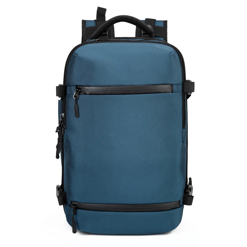 OZUKO мульти-функциональный Для Мужчин's Backpack17 и 20 дюймов ноутбук Рюкзак Школьная Сумка Большой Ёмкость дорожные сумки Повседневное мужской Mochila - Цвет: 17 inch Blue