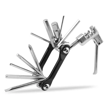 

LOCLE Mini Multifunction Bicycle Repair Tool 16 in 1 Kit Mountain Stand Tool Kit Bike Cycling Folding Screwdriver Hexagon Wrench